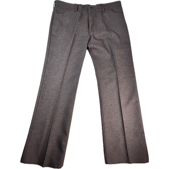 Wrangler Other - Vintage Wrangler Wrancher Dress Jeans Gray Heather Polyester Twill 40x30 Mens